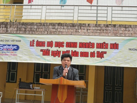 Ông Nguyễn Như Ý, Hiệu trưởng trường THPT Thường Tín - Hà Nội. (Ảnh Thu Hòe)